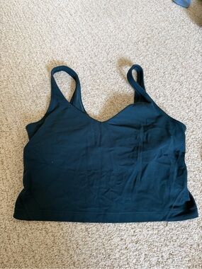 Lululemon Align Crop Tank Top, storm teal, 6